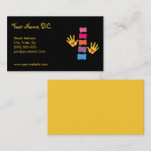 Chiropraktik-Hände u. Dorn-Visitenkarten Visitenkarte (Vorne/Hinten)