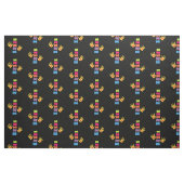 Chiropraktik-Hände und Dorn-Gewebe Stoff (Fat Quarter (45,7 x 55,9 cm))