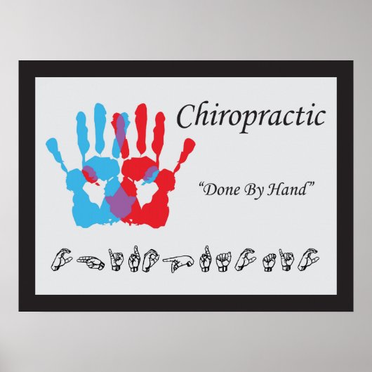 Chiropraktik, handsigniert poster (Vorne)