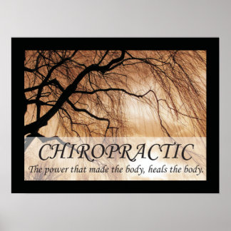 Chiropraktik heilt die Body Quotes-Redewendungen Poster