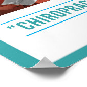 Chiropraktik ist eine bessere Wahl Poster (Ecke)