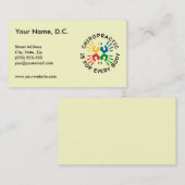 Chiropraktik ist für jeder Körper-Visitenkarten Visitenkarte (Vorne/Hinten)