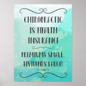 Chiropraktik ist Krankenversicherung 18x24 Poster (Vorne)
