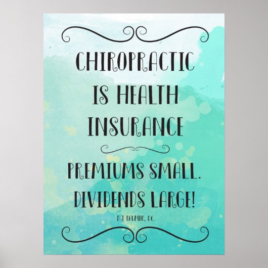 Chiropraktik ist Krankenversicherung 18x24 Poster (Vorne)
