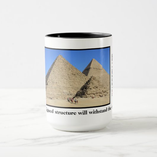 Chiropraktik-Kaffee-Tasse - große Pyramiden von Tasse (Zentrum)