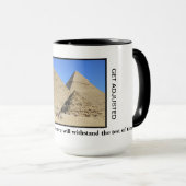 Chiropraktik-Kaffee-Tasse - große Pyramiden von Tasse (VorderseiteRechts)