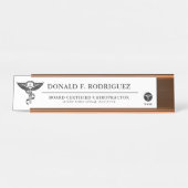 Chiropraktik-Medizin personalisiert Schreibtischnamensplakette (Vorderseite )