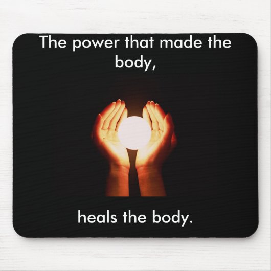 Chiropraktik Mousepad "der Power " (Vorne)