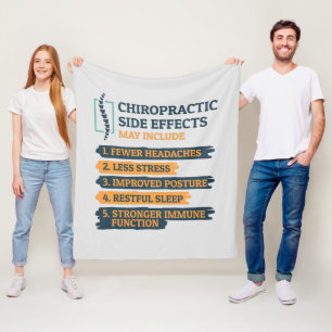 Chiropraktik Nebenwirkungen Chiropraktiker Neuheit Fleecedecke