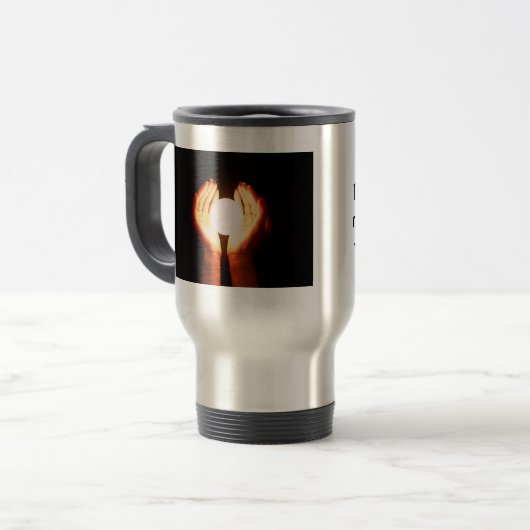 Chiropraktik-Reise-Tasse "der Power " Reisebecher (Vorderseite Links)