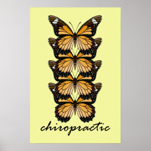 Chiropraktik-Schmetterlings-kleines Plakat