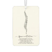 Chiropraktik-Service Chiro Chiropraktiker Autolufterfrischer (Rückseite)