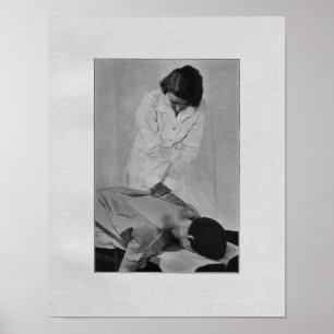 Chiropraktik-spinale Anpassungs-Vintager Druck Poster