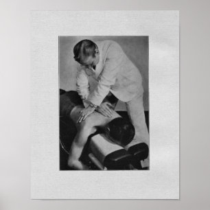 Chiropraktik-spinale Anpassungs-Vintager Druck Poster