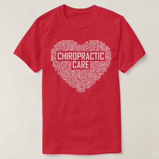 Chiropraktik und Herz T-Shirt (Design vorne)