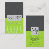 Chiropraktik und medizinische Visitenkarte - (Vorne/Hinten)