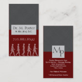 Chiropraktik und medizinische Visitenkarte - (Vorne/Hinten)