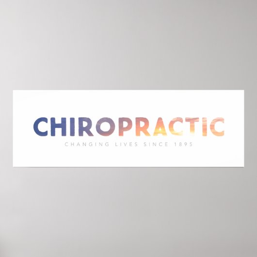 Chiropraktik - Veränderung des Lebens seit 1895 Poster (Vorne)