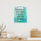 Chiropraktik verleiht 18x24 Plakat Leben (Küche)