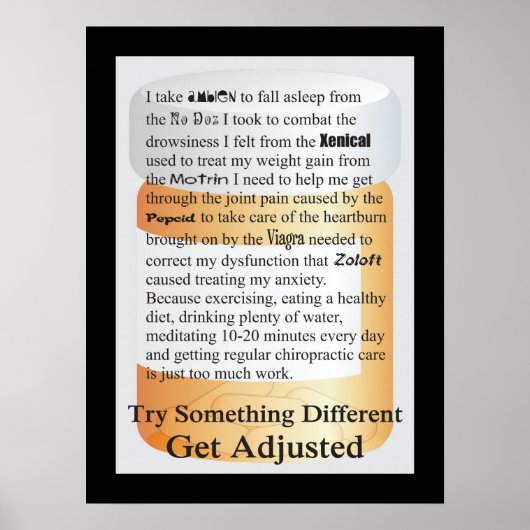 Chiropraktik versuchen Sie etwas Anderes Poster (Vorne)