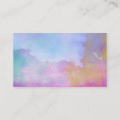 Chiropraktik-Visitenkarten des Aquarell-{Purpur} Visitenkarte (Rückseite)