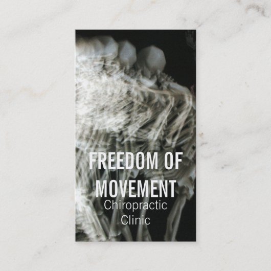 Chiropraktik-Visitenkarten Visitenkarte (Vorderseite)