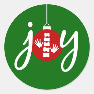 Chiropraktik-Weihnachtsaufkleber Runder Aufkleber