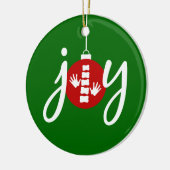 Chiropraktik-Weihnachtsverzierung Keramik Ornament (Links)