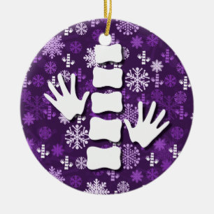 Chiropraktik-Weihnachtsverzierung Keramikornament