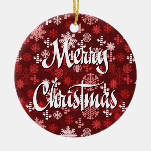 Chiropraktik-Weihnachtsverzierung Keramikornament (Vorne)