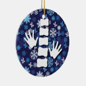 Chiropraktik-Weihnachtsverzierung Keramikornament (Rechts)