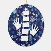 Chiropraktik-Weihnachtsverzierung Keramikornament (Links)