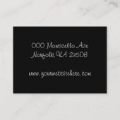 Chiropraktikdienstleistungen Visitenkarte (Rückseite)