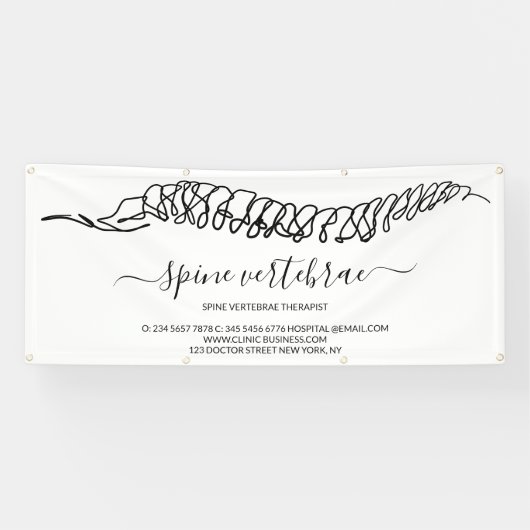 Chiropraktiker Chiropraktik Wirbelsäulentherapeut Banner (Horizontal)