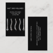 Chiropraktiker, Chiropraktiker, Krankenversicherun Visitenkarte (Vorne/Hinten)