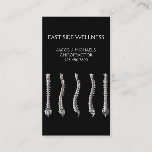 Chiropraktiker, Chiropraktiker, Krankenversicherun Visitenkarte (Vorderseite)