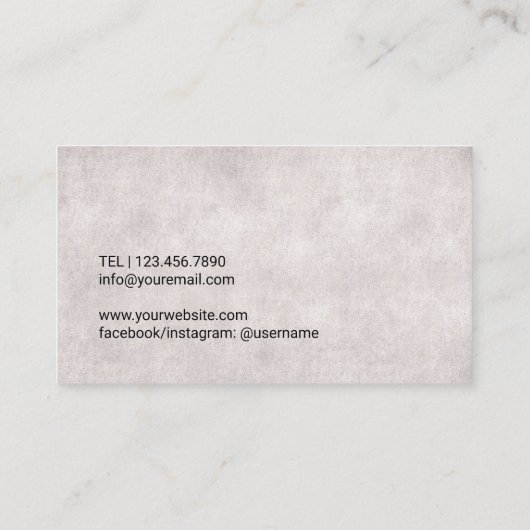 Chiropraktiker Chiropraktiker Visitenkarte (Rückseite)