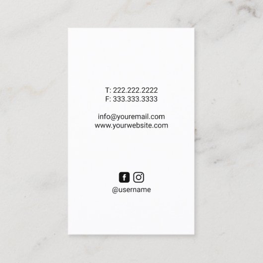 Chiropraktiker Chiropraktiker Wirbelsäule Adjust T Visitenkarte (Rückseite)