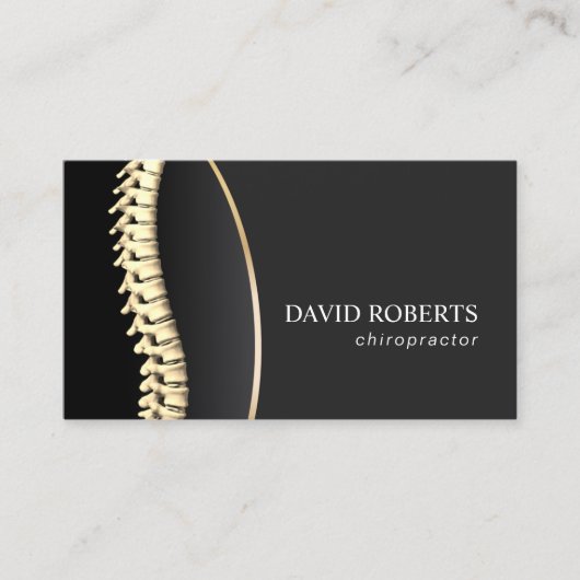 Chiropraktiker Chiropraktiker Wirbelsäule Adjust T Visitenkarte (Vorderseite)