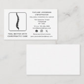 Chiropraktiker Chiropraktische Typografie Social M Visitenkarte (Vorne/Hinten)
