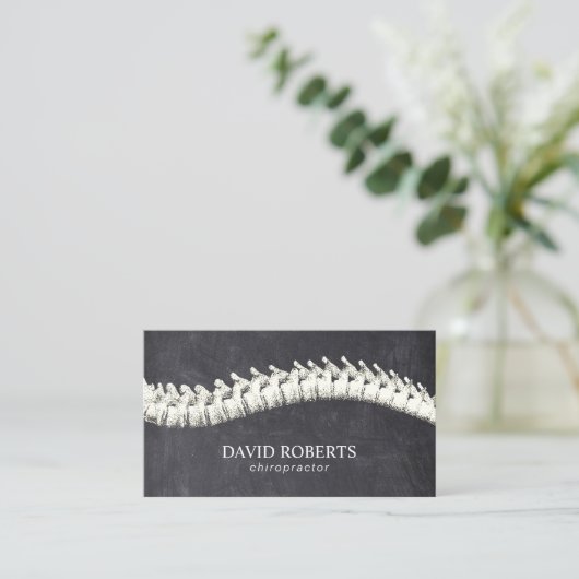 Chiropraktiker Chiropraktische Wirbelsäulentherapi Visitenkarte (Stehend Vorderseite)
