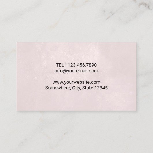 Chiropraktiker Chiropraktischer Wirbelsäulentherap Visitenkarte (Rückseite)