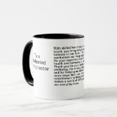 Chiropraktiker Danksagung Tasse (Vorderseite Links)