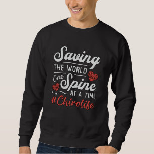 Chiropraktiker, der die Chiropraktik der Weltspitz Sweatshirt