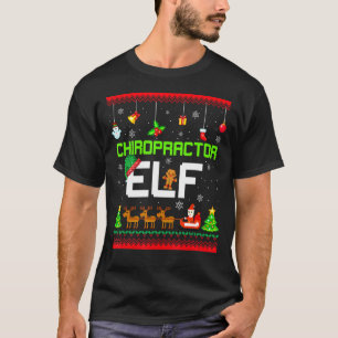 Chiropraktiker Elf Funny Chiro Chiropractic Ugly X T-Shirt