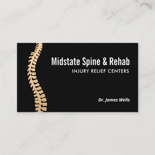 Chiropraktiker Erinnerung Visitenkarte (Vorderseite)