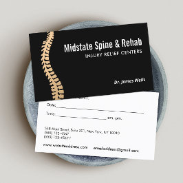 Chiropraktiker Erinnerung Visitenkarte