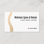 Chiropraktiker Erinnerung Visitenkarte (Vorderseite)