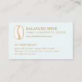 Chiropraktiker Erinnerung zur Ernennung Visitenkarte (Vorderseite)