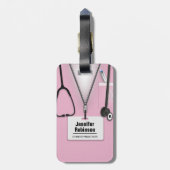 Chiropraktiker Gepäckmarke Gepäckanhänger (Rückseite vertikal)